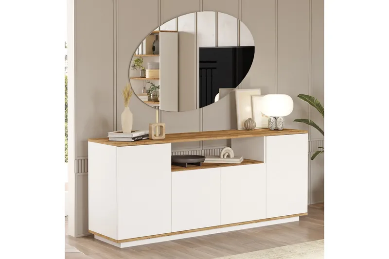 Anari Konsollbord 180 cm - Brun/Hvit - Oppbevaring - Oppbevaringsmøbler - Sideboard & skjenk