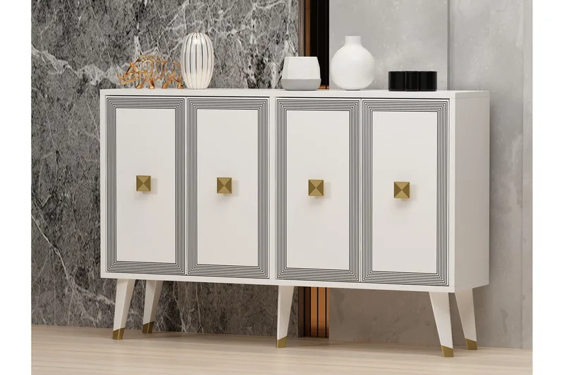 Ansel Konsollbord 120 cm - Hvit - Oppbevaring - Oppbevaringsmøbler - Sideboard & skjenk
