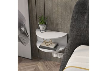 Antigua Nattbord 45 cm - Hvit - Møbler - Bord - Avlastningsbord & sidobord - Sengebord & nattbord