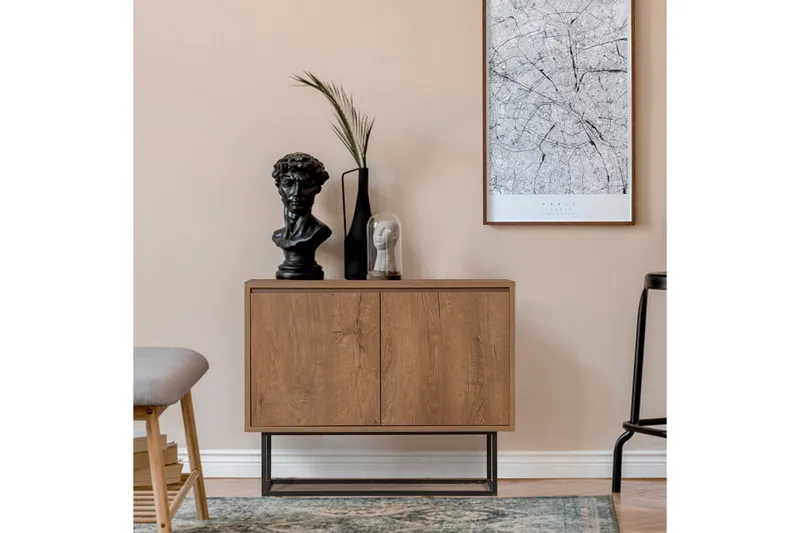 Ardauli Konsoll Sidebord 90 cm - Mørkebrun/Svart - Møbler - Bord - Avlastningsbord & sidobord - Konsollbord & gangbord