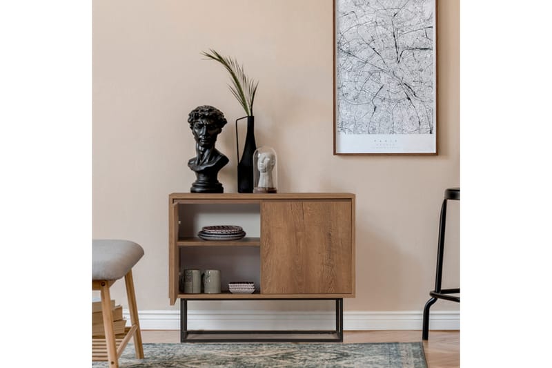 Ardauli Konsoll Sidebord 90 cm - Mørkebrun/Svart - Møbler - Bord - Avlastningsbord & sidobord - Konsollbord & gangbord