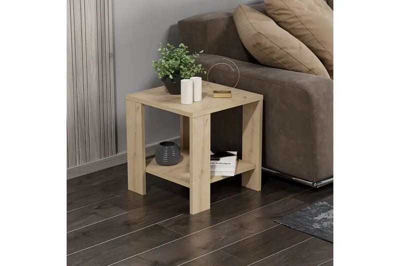 Asrel Sidebord 40 cm - Eik - Møbler - Bord - Avlastningsbord & sidobord - Lampebord & sidebord