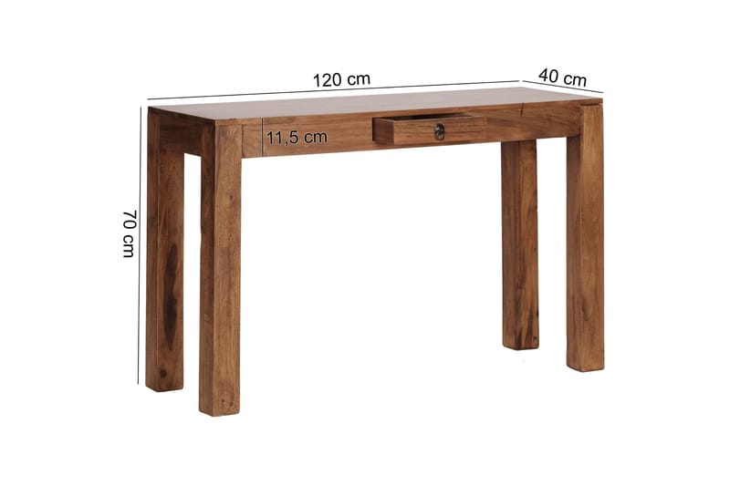 Astmoor Avlastningsbord 120 cm - Brun - Møbler - Bord - Avlastningsbord & sidobord