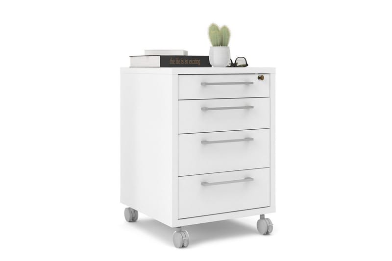 Astric Sengebord 48,2 cm - Hvit - Møbler - Bord - Avlastningsbord & sidobord - Sengebord & nattbord