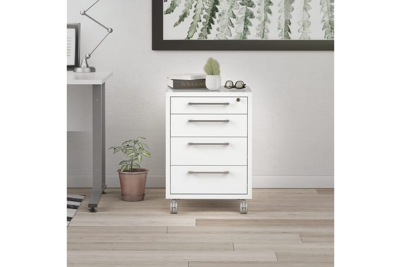 Astric Sengebord 48,2 cm - Hvit - Møbler - Bord - Avlastningsbord & sidobord - Sengebord & nattbord