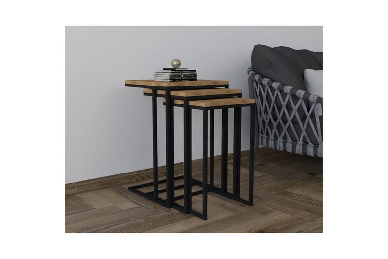 Auren Settbord 40 cm - Brun/Sort - Møbler - Bord - Avlastningsbord & sidobord - Settbord