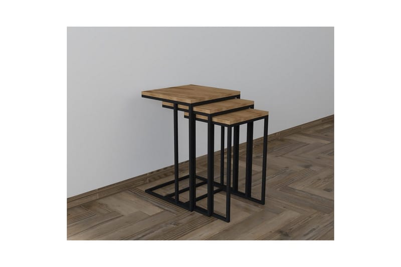 Auren Settbord 40 cm - Brun/Sort - Møbler - Bord - Avlastningsbord & sidobord - Settbord