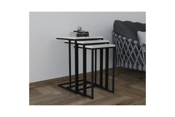 Auren Settbord 40 cm - Sort/Kristall - Møbler - Bord - Avlastningsbord & sidobord - Settbord