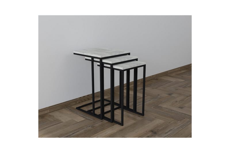 Auren Settbord 40 cm - Sort/Kristall - Møbler - Bord - Avlastningsbord & sidobord - Settbord