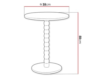 Averin Sidebord 35 cm - svart - Møbler - Bord - Avlastningsbord & sidobord - Brettbord og småbord