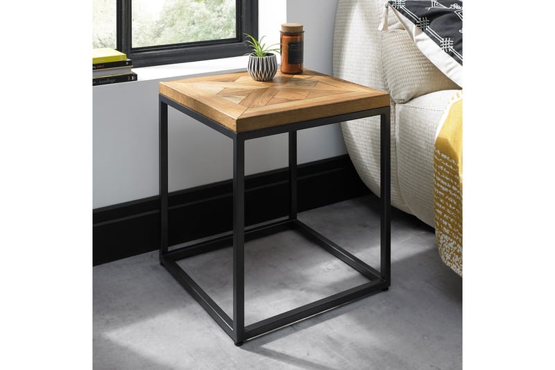Avlastningsbord INDUS 45x45xH50cm grå/metall - Møbler - Bord - Avlastningsbord & sidobord - Lampebord & sidebord