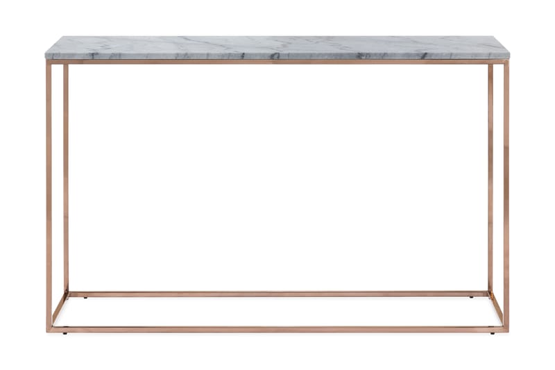 Avlastningsbord Titania 120 cm Marmor - Grå|Kobber - Konsollbord & gangbord - Avlastningsbord & sidobord - Marmorbord - Entreoppbevaring