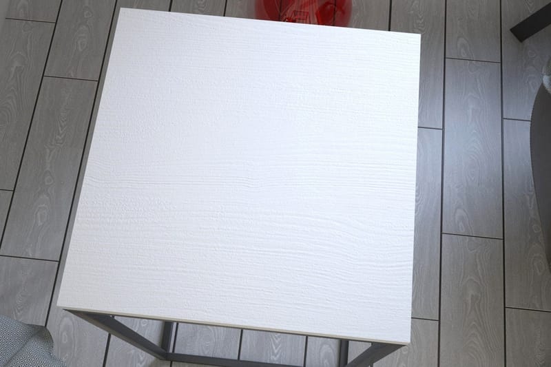 Avlastningsbord Ubbeboda 35 cm - Hvit - Lampebord & sidebord - Brettbord og småbord