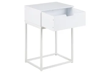 Azelia Nattbord 30 cm - Hvit - Møbler - Bord - Avlastningsbord & sidobord - Sengebord & nattbord