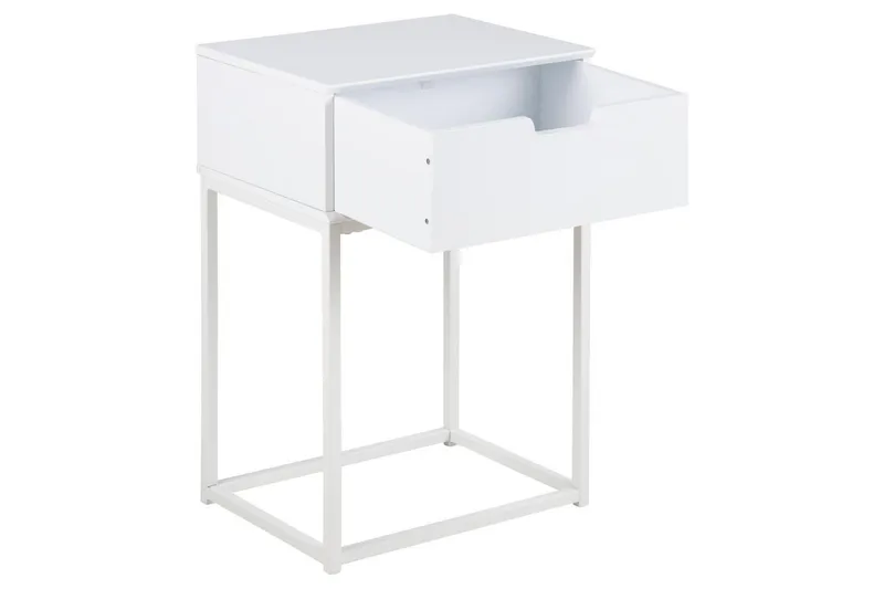 Azelia Nattbord 30 cm - Hvit - Møbler - Bord - Avlastningsbord & sidobord - Sengebord & nattbord