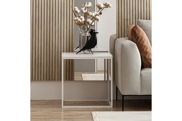 Basak Sidebord 52 cm - Hvit - Møbler - Bord - Avlastningsbord & sidobord - Lampebord & sidebord
