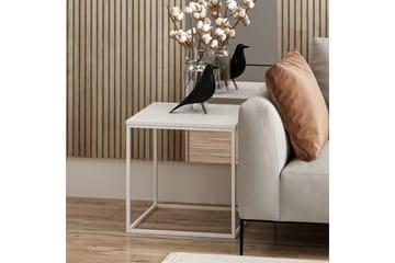 Basak Sidebord 52 cm - Hvit - Møbler - Bord - Avlastningsbord & sidobord - Lampebord & sidebord