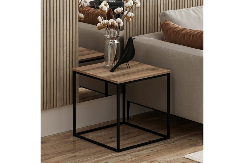 Basak Sidebord 52 cm - Valnøtt - Møbler - Bord - Avlastningsbord & sidobord - Lampebord & sidebord