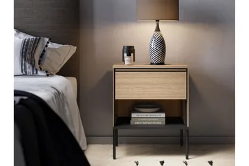 Basici Nattbord 51 cm - Brun - Møbler - Bord - Avlastningsbord & sidobord - Sengebord & nattbord