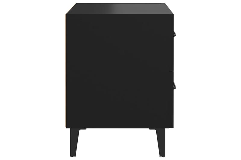 beBasic Nattbord 2 stk svart 40x35x47,5 cm - Svart - Sengebord & nattbord