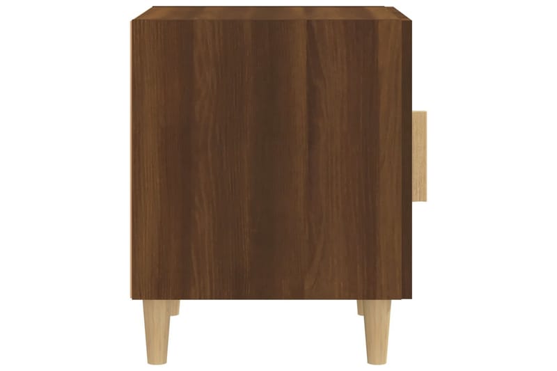 beBasic Nattbord brun eik konstruert tre - Brun - Sengebord & nattbord