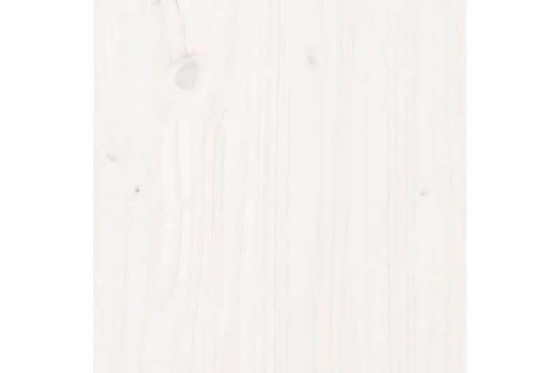 beBasic Nattbord hvit 40x35x61,5 heltre furu - Hvit - Sengebord & nattbord