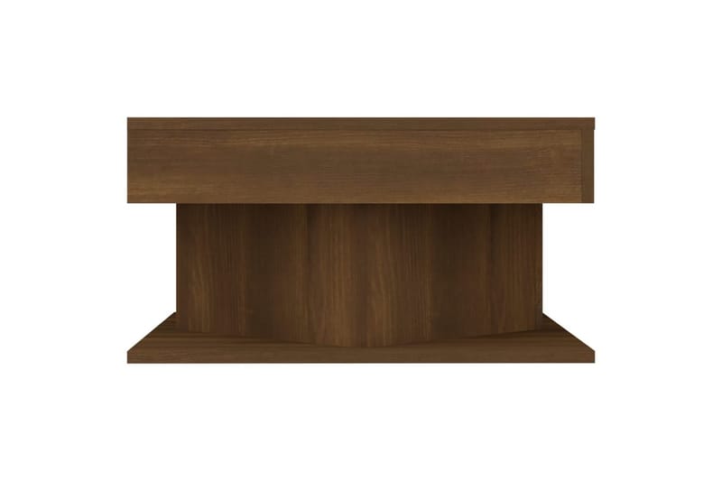 beBasic Salongbord brun eik 57x57x30 cm konstruert tre - Brun - Lampebord & sidebord - Brettbord og småbord