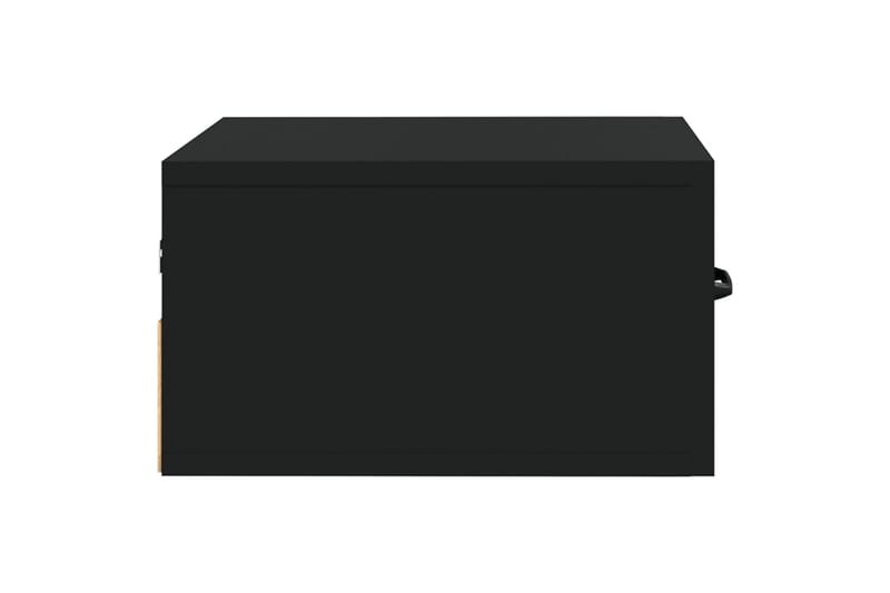 beBasic Veggmontert nattbord 2 stk svart 35x35x20 cm - Svart - Sengebord & nattbord