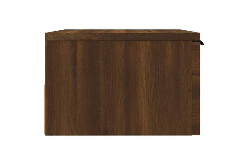 beBasic Veggmontert nattbord brun eik 34x30x20 cm - Brun - Sengebord & nattbord