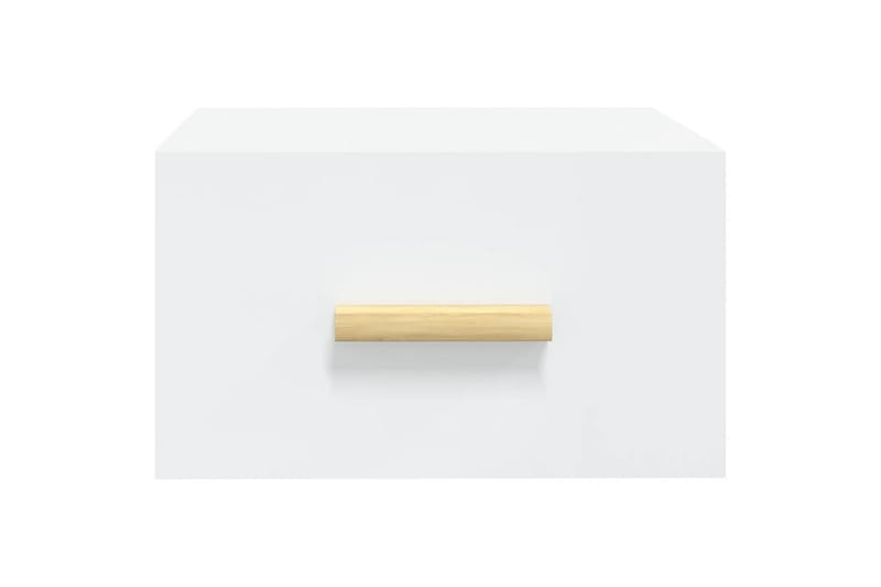 beBasic Veggmontert nattbord hvit 35x35x20 cm - Hvit - Sengebord & nattbord