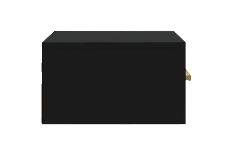 beBasic Veggmontert nattbord svart 35x35x20 cm - Svart - Sengebord & nattbord