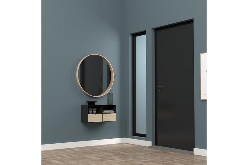 Belleuve Nattbord 25 cm - Svart - Møbler - Bord - Avlastningsbord & sidobord - Sengebord & nattbord