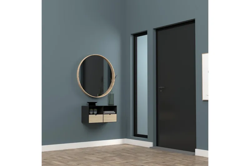 Belleuve Nattbord 25 cm - Svart - Møbler - Bord - Avlastningsbord & sidobord - Sengebord & nattbord