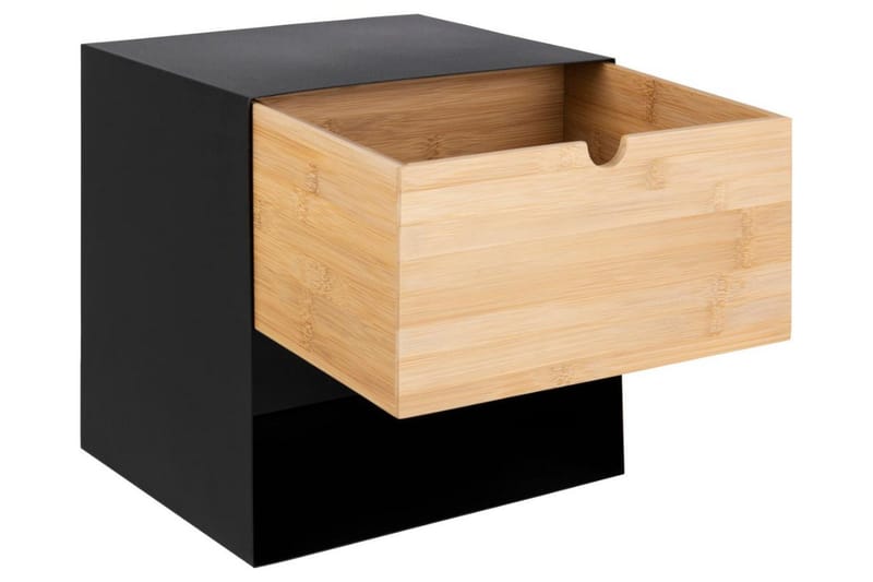 Belleuve Nattbord 25 cm - Svart - Møbler - Bord - Avlastningsbord & sidobord - Sengebord & nattbord