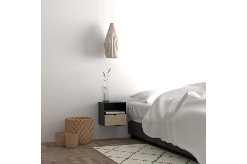 Belleuve Nattbord 25 cm - Svart - Møbler - Bord - Avlastningsbord & sidobord - Sengebord & nattbord