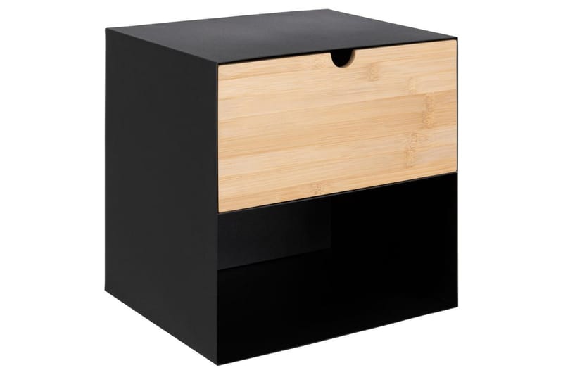 Belleuve Nattbord 25 cm - Svart - Møbler - Bord - Avlastningsbord & sidobord - Sengebord & nattbord