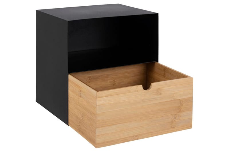 Belleuve Nattbord 25 cm - Svart - Møbler - Bord - Avlastningsbord & sidobord - Sengebord & nattbord