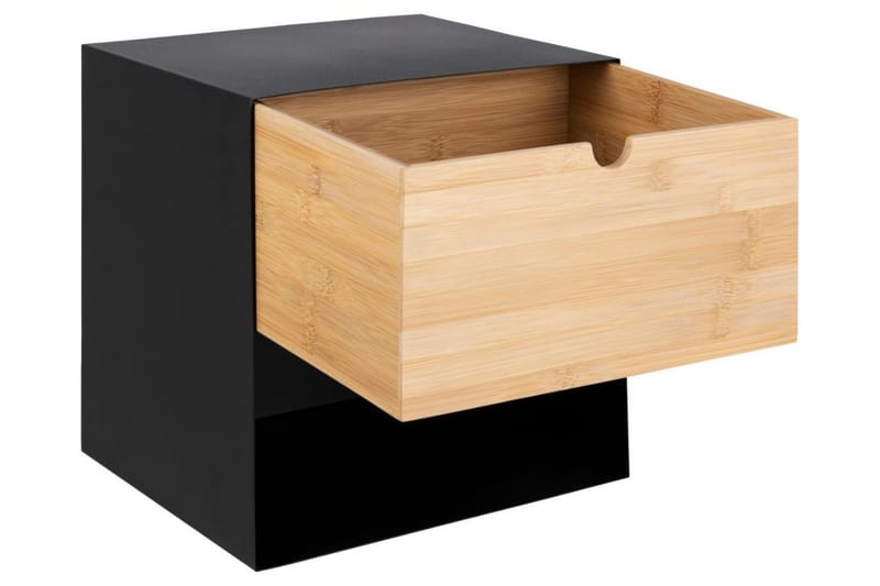 Belleuve Nattbord 25 cm - Svart - Møbler - Bord - Avlastningsbord & sidobord - Sengebord & nattbord