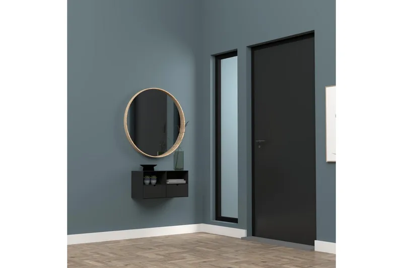 Belleuve Nattbord 25 cm - Svart - Møbler - Bord - Avlastningsbord & sidobord - Sengebord & nattbord