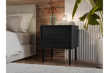 Belonger Nattbord 45 cm - Svart - Møbler - Bord - Avlastningsbord & sidobord - Sengebord & nattbord