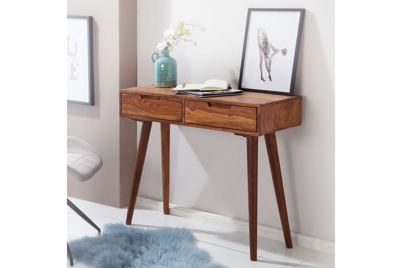 Bereznak Avlastningsbord 90 cm - Brun - Møbler - Bord - Avlastningsbord & sidobord - Konsollbord & gangbord