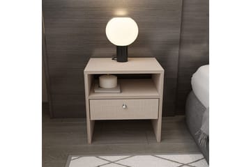 Berriaren Nattbord 45 cm - Beige - Møbler - Bord - Avlastningsbord & sidobord - Sengebord & nattbord