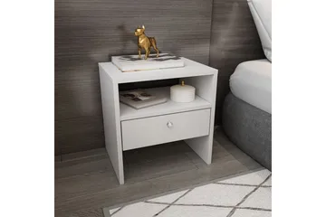 Berriaren Nattbord 45 cm - Hvit - Møbler - Bord - Avlastningsbord & sidobord - Sengebord & nattbord