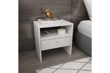 Berriaren Nattbord 45 cm - Hvit - Møbler - Bord - Avlastningsbord & sidobord - Sengebord & nattbord
