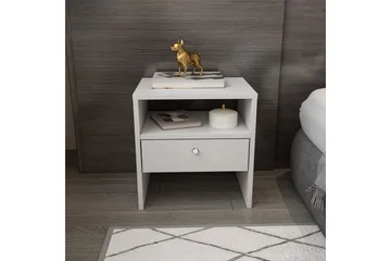 Berriaren Nattbord 45 cm - Hvit - Møbler - Bord - Avlastningsbord & sidobord - Sengebord & nattbord