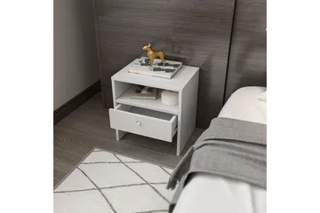 Berriaren Nattbord 45 cm - Hvit - Møbler - Bord - Avlastningsbord & sidobord - Sengebord & nattbord