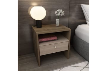 Berriaren Nattbord 45 cm - Valnøtt - Møbler - Bord - Avlastningsbord & sidobord - Sengebord & nattbord