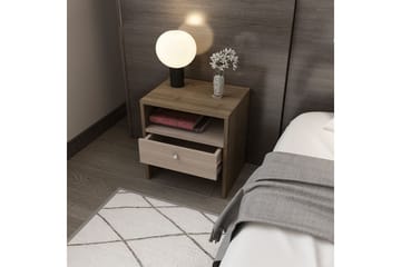 Berriaren Nattbord 45 cm - Valnøtt - Møbler - Bord - Avlastningsbord & sidobord - Sengebord & nattbord