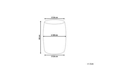 Bertie Sidebord 28 cm - Brun/Blå - Møbler - Bord - Avlastningsbord & sidobord - Lampebord & sidebord