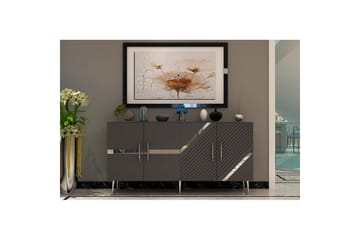 Bielany Konsollbord 150 cm - Grafittgrå/Sølv - Møbler - Bord - Avlastningsbord & sidobord - Konsollbord & gangbord